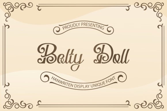Belty Doll: A Vintage Display Font for Authentic Brand Identity