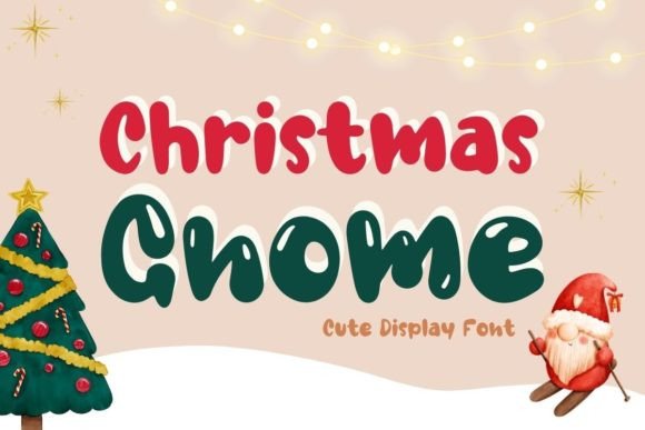 Christmas Gnome: The Groovy Display Font for Festive Web Design