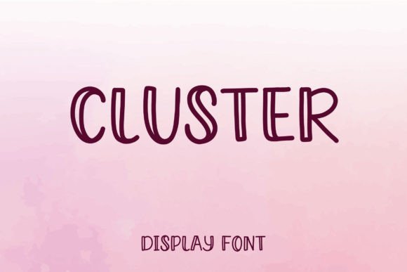 Cluster Typeface: A Modern Display Font for Digital Brands
