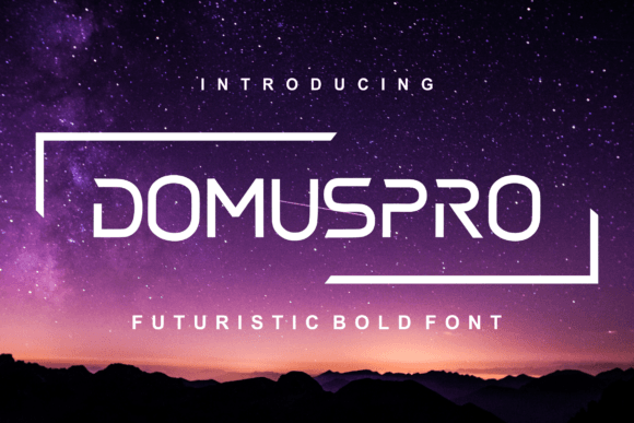 Domus Pro: A Futuristic Display Typeface for Modern Editorial Design