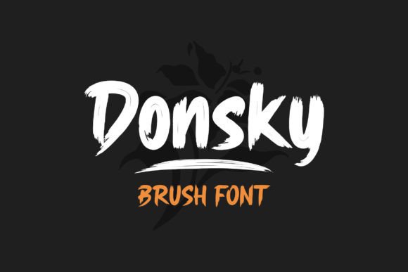 Donsky: The Dry Brush Display Font for Authentic Brand Identity