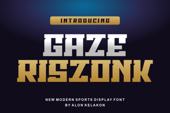 Gaze Riszonk: A Modern Display Typeface for Web Design
