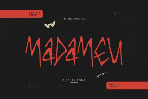 Madameu: The Whimsical Display Typeface for Handmade Branding