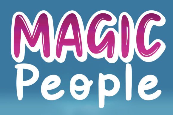 Magic People: A Bold Display Typeface for Creative Web Design