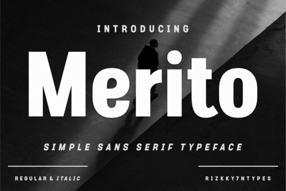 Merito: A Premium Display Typeface for Modern Editorial Design