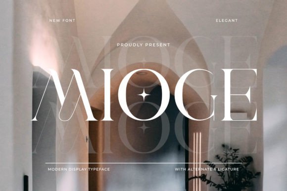 Mioge: A Modern Display Font for Refined Editorial Design