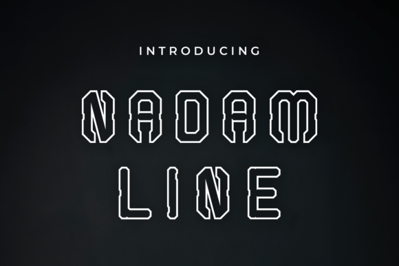 Nadam Line: The Bold Display Font for Modern Web Design