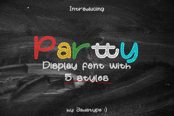 Partty: The Playful Display Font for Bold Brand Identity