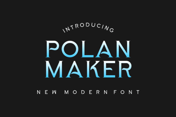 Polan Maker: A Stylish Display Typeface for Modern Luxury Branding