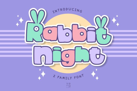 Rabbit Night: The Cartoon Display Font That Stops Scrolling