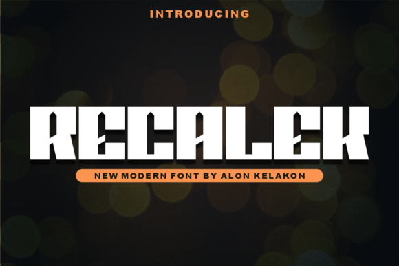 Recalek: A Modern Display Typeface That Elevates Digital Branding