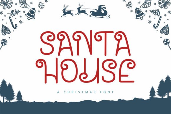 Santa House: The Premium Display Font for Festive Branding