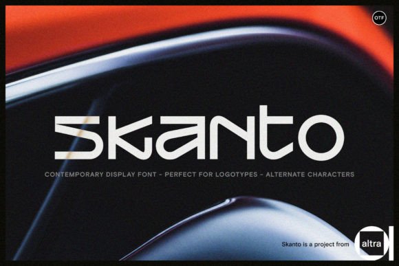 Skanto: A Contemporary Display Font for Modern Branding