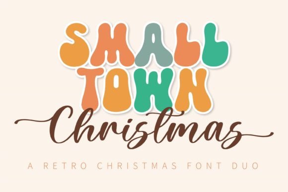Small Town Christmas Duo: The Retro Typeface for Holiday Crafts