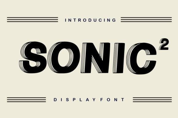 Sonic 2: The Bold Display Font for Handmade Product Design